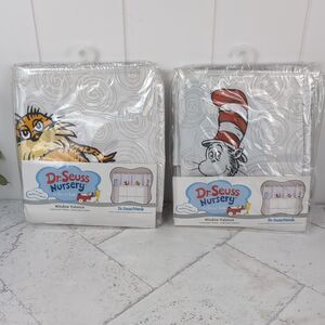 Dr. Seuss Friends Nursery Valance Set of Two Trend Lab 56x15 New Sealed